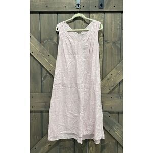 Magaschoni | Dresses | Magaschoni 0 Linen Maxi Dress Size Large Tiered |  Poshmark